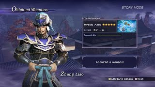 Warriors Orochi 3 Ultimate  Zhang Liao Mystic Weapon Mystic Axes ซับไทย [upl. by Endor684]