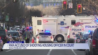 Man accused of shooting DC Housing Authority officer headed to federal court [upl. by Annalise999]