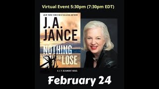 JA Jance discusses Nothing to Lose [upl. by Rusty]