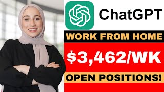 NEW CHATGPT JOBS  REMOTE HIRING NOW  WFH 2025 [upl. by Grete466]