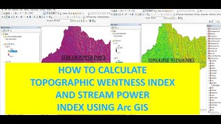 How to Calculate Topographic Wetness Index and Stream Power Index Using Arc GIS አማርኛ ቱቶር [upl. by Capello]