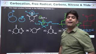 QUESTIONS ON CARBOCATIONFREE RADICALCARBENENITRENEYLIDE PREVIOUS YEAR PART2 [upl. by Sandell]