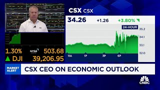 CSX CEO on earnings We see a strong second half of the year for us [upl. by Rhtaeh]