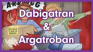 Dabigatran amp Argatroban Mnemonic for Nursing Pharmacology NCLEX [upl. by Heimer374]