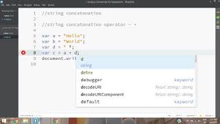 Tamil Javascript tutorial 2  Javascript string concatenation  Javascript tutorial [upl. by Idnic]