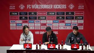 Pressekonferenz Kickers gegen den TSV Aubstadt [upl. by Onilatac]