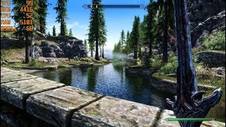 Skyrim SE  Nyclixs ENBReshade  Frame Rate Test GTX 1060 6GB  i5 7500 1080p [upl. by Hoye]