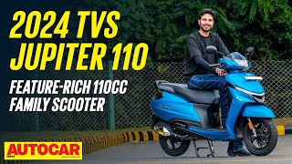 2024 TVS Jupiter 110  Price features variants and more  Walkaround  Autocar India [upl. by Yanarp]