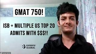 GMAT 750  Getting into ISB and Top 20 US BSchools with Scholarship  Suraj’s story [upl. by Nuawtna347]