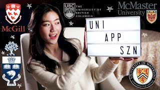 CANADIAN UNIVERSITY APPLICATIONS 2020  waterloo ubc uoft mcgill mcmaster [upl. by Skell]