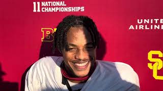 USC CB Jaylin Smith  Wisconsin week [upl. by Blanding]