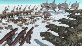 Animal Revolt Battle Simulator Epic Battle of the 8000 Beasts [upl. by Ataynek175]