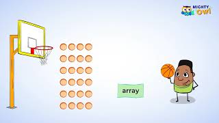 Multiplication Using Arrays  MightyOwl Math  3rd Grade [upl. by Autum]