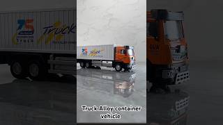 Cargo truck Alloy container trailer tractor mini construction transport truck diecast automobile [upl. by Ayanet868]