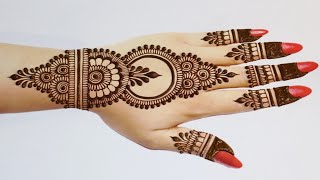 Stylish Easy Mehndi designs for Backhand Simple Mehandi design Mehndi designMehandiHennaMehndi [upl. by Ahsirtal]