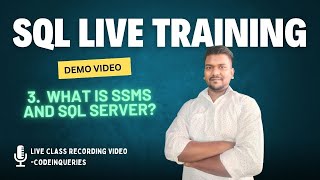 SQL Server Training Demo  What is SSMS and SQL Server  CodeInQueries [upl. by Neerhtak]