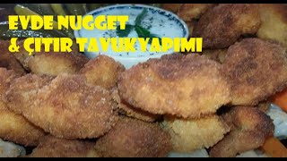 EVDE NUGGET NASIL YAPILIR  YEMEĞE BAŞLAYANLARIN BIRAKAMADIĞI ÇITIR MI ÇITIR TAVUK TARİFİ [upl. by Weissman]