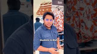 Students in Mall  Life of an Aspirants While Shopping shorts viralvideo comedy [upl. by Assirhc]