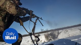 Brave Ukrainian soldier protects his trench during brutal trench warfare near Kupyansk [upl. by Fernas]