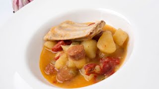 Receta de patatas a la riojana con costilla  Karlos Arguiñano [upl. by Cassiani]