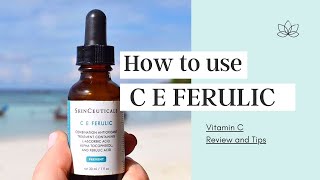 How To Use SkinCeuticals C E Ferulic Vitamin C Serum  Phloretin Silymarin C F Mississauga Canada [upl. by Nahgiem]