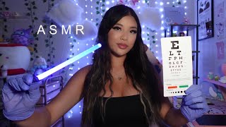 ASMR  Eye Exam Roleplay👩‍⚕️👁️ light triggers personal attention [upl. by Hamlin]