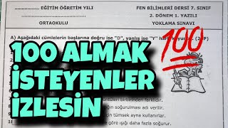 7Sınıf Fen Bilimleri 2Dönem 1Yazılı [upl. by Odnanreh883]