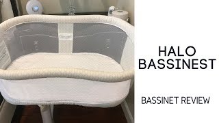 HALO Bassinest Swivel Sleeper  Baby Bassinet Review [upl. by Hanschen698]