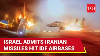 Huge Admission By Israeli Military Iran Missiles Did Hit Air Force Bases But  Watch [upl. by Afihtan951]