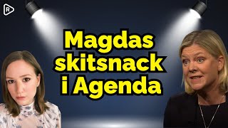 Magdalena Anderssons skitsnack i Agenda [upl. by Colly]