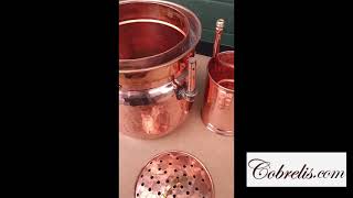 Copper Bain marie Pot Still or Alembic of 10 litres Cobrelis [upl. by Ajar]