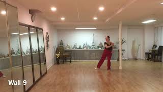 Quantro Amor Line Dance with teaching [upl. by Yffat]