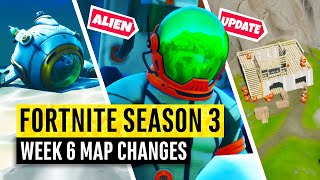 Fortnite  All Season 3 Map Updates and Hidden Secrets WEEK 6 [upl. by Neom]