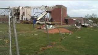 Damage to the AplingtonParkersburg High School [upl. by Inajna917]