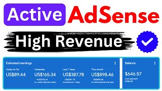 AdSense Active Dashboard New Method 2024  Google AdSense Approval In 24 Hour  The Banned [upl. by Littman116]