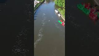 River Avon Evesham river travel dronevideo drone djimini4pro aerialview dji [upl. by Nelac]