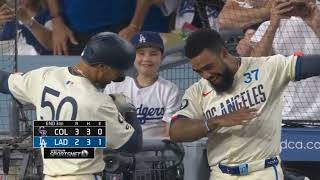 Game highlights Los Angeles Dogers Vs Colarado Rockies [upl. by Adnorahs79]