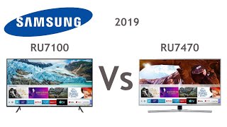 Samsung 2019 RU7100 Vs RU7470 UHD 4K Smart TV’s Compared [upl. by Alvord]