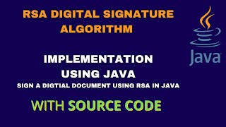 RSA digital signature algorithm  Sign an Image digitally using RSA digital signature algorithm [upl. by Skoorb]