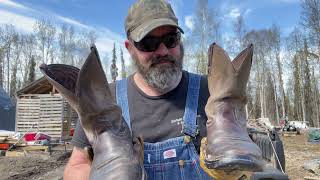 Alaska Homestead Life  Ariat Boot Review after 2 Years [upl. by Elrebmik]