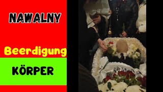 Beerdigung von Nawalny in Moskau KÖRPER [upl. by Herzberg434]