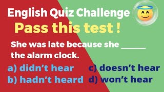 20 English Grammar Quiz B1 and B2 level [upl. by Enrev]