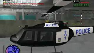 gta sa mod police car and helicopter [upl. by Karee]