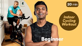 20 Minute Beginner Indoor Cycling Workout  Motosumo [upl. by Laundes]