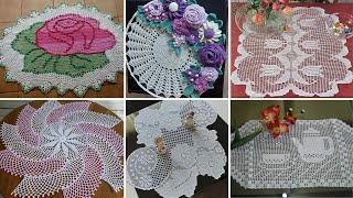 AWESOMEHAND KNITTED crochet table mats\table runner design ideas\lacepattern crochetpatterns [upl. by Franciscka]