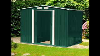 6X8 Foot Metal Shed Assembly Instructions [upl. by Ahdar]