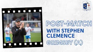 Stephen Clemence PostMatch Grimsby Town A [upl. by Eliathas]