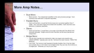 Amplifier input sensitivity [upl. by Otrebogad]