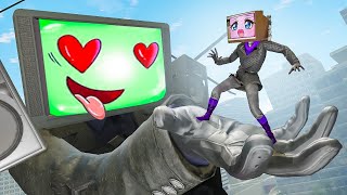 TV Woman x TV Man EPIC LOVE STORY  SAVE TV Woman vs Skibidi Toilet in Gmod 253 [upl. by Muire]