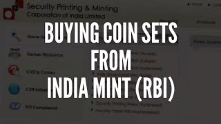 Buying Coin Sets From India Mint RBI [upl. by Sakul]